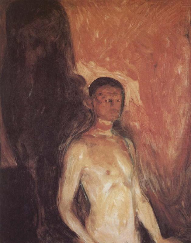 Self-Portrait in the hell, Edvard Munch